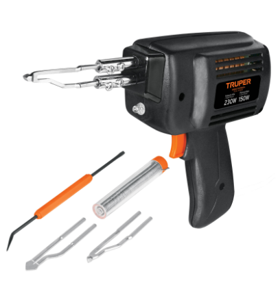 Cautín 230 W tipo pistola con 2 temperaturas, Truper