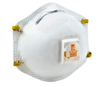Respirador, Desechable con Válvula Cool Flow para Polvo y Partículas N95 8511 3M (Pieza), Blanco