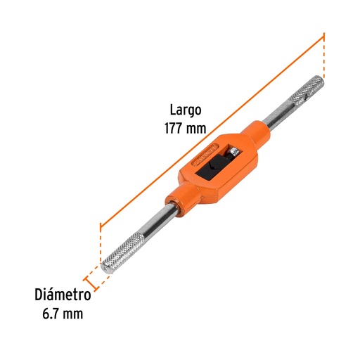 [11434] Maneral tipo garrote para machuelo 1/4', Truper
