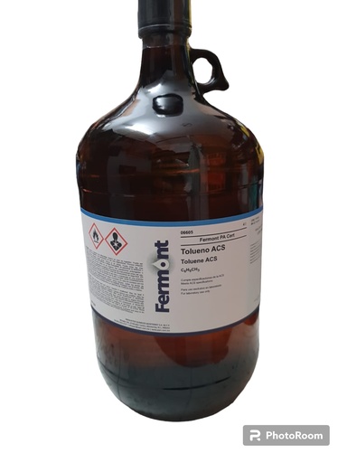 Tolueno A.C.S 4 Lt Marca: Fermont