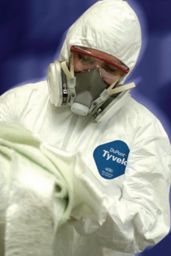 [Tyvek#LG] Overol, con Gorro y Elástico en Muñecas y Tobillos Tyvek Dupont, Blanco, TY127S, LG