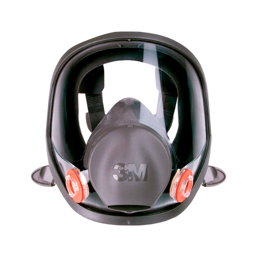 [6800-3M] Respirador, Silicón/TPE Cara Completa con Válvula de Exhalación 6800 3M, Negro, 70070709053, MD
