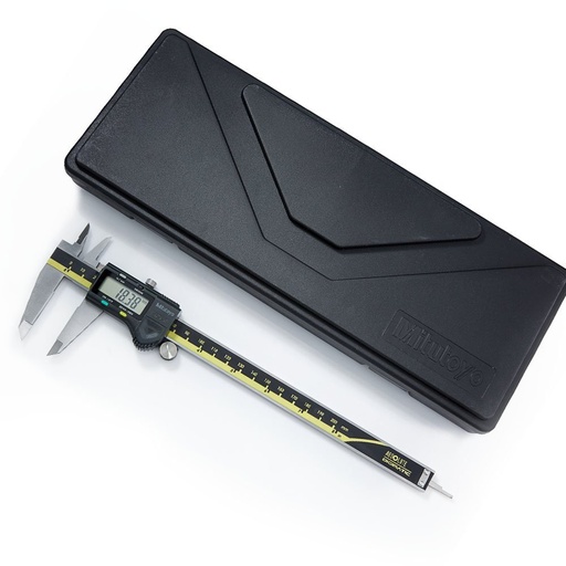 Mitutoyo 500-197-30 - Calibrador digital de escala absoluta con sensor in situ avanzado (AOS), rango de medición de 0 a 8 pulgadas/0 a 200 mm, resolución de 0.01 mm, LCD