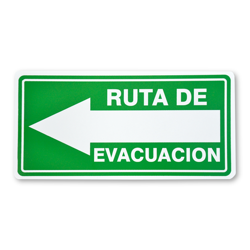 Señalamiento, Evacuación Flecha Izquierda Screen, Verde, C-21, 20 x 40 cm