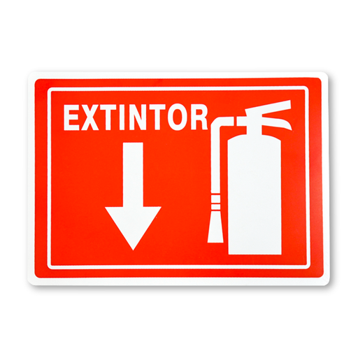 Señalamiento, Extintor Screen, Rojo, U-03, 25 x 35 cm