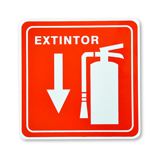 Señalamiento, Extintor Screen, Rojo, C-01, 20 x 20 cm